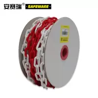 安赛瑞 塑料隔离链条(红白)14487 25m 警示隔离链 交通隔离链条 单位:卷