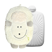 德国Hugo Frosch暖蛙注水热水袋暖手宝保暖防爆中号0.8L生物基材质可爱小动物系列微笑羔羊