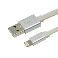 酷比客(L-CUBIC) Lighting数据线 银色金属外壳白色2M