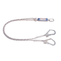 3M 1390235 双钩减震连接绳,长度2米,配2个大挂钩和1个螺纹锁紧安全钩(包装数量 1个)(TG)
