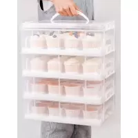 手提纸杯蛋糕包装盒