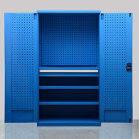 辛沃 重型五金工具柜3层板+1抽屉+门挂板+背挂板置物柜(单位:个)
