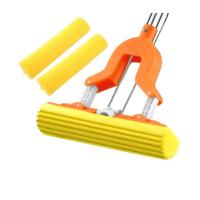 中锐智采 海绵拖把 不锈钢伸缩杆 对折挤水胶棉拖把 1把价格