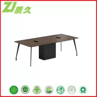 质久 会议桌 ZJ-LK-GH1424 乌金柚木+铁灰