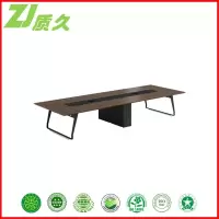 质久 会议桌 ZJ-LK-GH1845 乌金柚木+铁灰