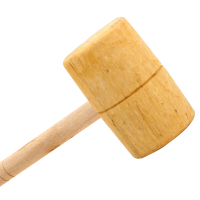 10分 木榔头圆头木锤实木木头锤子木锤子