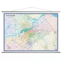 企购优品 哈尔滨市乘车路线图 挂立式地图
