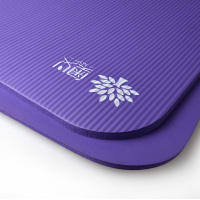 奥义瑜伽垫高密度丁腈橡胶加厚加长男女健身垫防滑运动垫子深紫(含绑带网包)