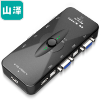 山泽(SAMZHE)KVM切换器 VGA视频4口切屏器