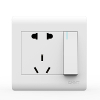 企购优品正泰一开五孔插座双控