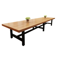 [定制]会议长条桌,实木材质