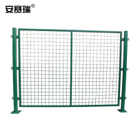 安赛瑞 仓库隔离网 工厂车间隔断网 护栏铁丝网 围栏网防护网 25209 一张网一根柱1.5×3m 绿色 单位:套