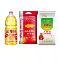 金龙鱼黄金原香米面油实惠三件组5.3kg(调和油非转基因1.8L+原香稻2.5Kg+多用途麦芯小麦粉1KG)ZC