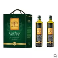 黄金-树 特级初榨橄榄（国内分装）750ml*2瓶（玻璃瓶）