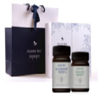 麦利蜂蜜+黑莓蜂蜜1000g礼盒装(500g*2瓶)