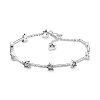 Pandora潘多拉天之星际银手链女简约情侣礼物