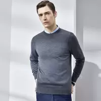 鄂尔多斯 | MEN'S [可机洗精纺款]易打理美丽诺羊毛纯羊毛衫男