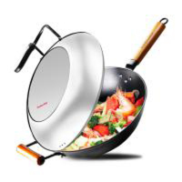 荣事达铸铁真不锈炒锅RCG32X