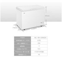 海尔商用冷柜大容量冰柜 卧式冷藏冷冻转换冷柜 1110*715 顶开速冻冰柜 BC/BD-319HCM