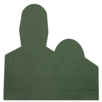 华腾射击靶板 靶牌 头部半身全身侧身跑步靶板 射击孔位靶板胸环靶板用品靶子 射击孔位靶板