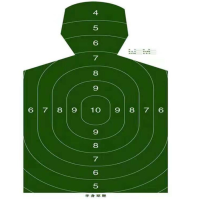 华腾靶纸打靶器材射击训练用品靶杆靶标靶板 半身靶纸100张