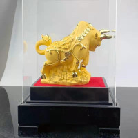 鼎销金牛摆件牛年生肖吉祥摆件沙绒金MC8-5L
