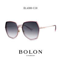 暴龙(BOLON)金属框潮眼镜女BL6088C30 单个装