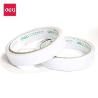 得力 30402 18mm*10y 棉纸双面胶带 16个/袋(计价单位:袋)