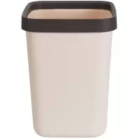 得力(deli) 18821 方形敞口垃圾桶 12L(计价单位:个)浅棕