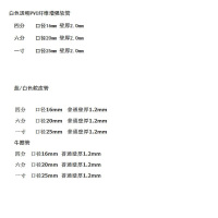 PVC透明软管接水管塑料管内径内径32mm/50米