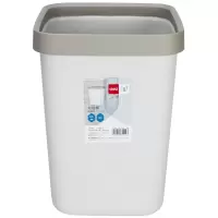 得力(deli) 18821 方形敞口垃圾桶 12L(计价单位:个)浅灰