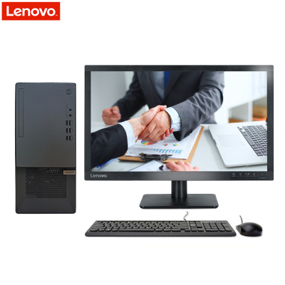 联想(Lenovo)扬天T4900k 商用家用办公台式机电脑整机(十代I3-10100 4GB 1TB 集显 无光驱)21.5英寸显示器