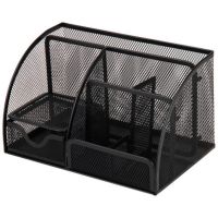 得力9200多功能办公用品组合收纳盒 黑色