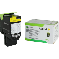 [精选]利盟(Lexmark)70C8HYE高容粉盒 适用利盟CS310/410/510dn/de 黄色 页产量3k