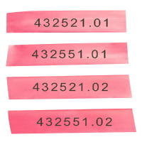 63 LZ 彩色绝缘接线标签 红色 4个/套 Φ4*25 100套