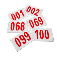 号码布(001-100)套装