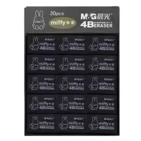 晨光(M&G) FXP96313 米菲小橡皮 橡皮4B学生文具 学习考试用品 黑色 30个/盒 单盒价格