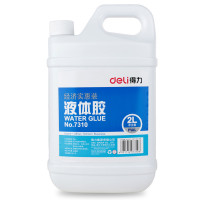 得力(deli) 7310 带刷头/弯头/高粘度/手工液体胶水 胶水 (2L桶装液体胶水) 1桶价格