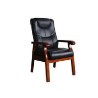 会议椅 标准实木皮面老板椅大班椅办公椅会议椅