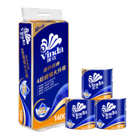 维达(Vinda) 卷纸 蓝色经典4层140g卫生纸巾*10卷.
