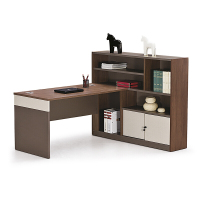 单人职员办公桌带高柜 员工位 组合办公桌简约现代屏风工作位 1.7米单人位右副柜