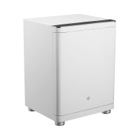 卡唛床头保险柜家用指纹密码保险箱小型55CM高小米IOT智能防盗全钢衣柜隐形入墙办公保管箱 白色 高55CM