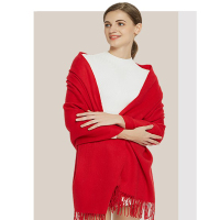 芳恩 臻选素色羊毛大围巾A-D3021