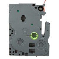 得力标签色带蓝底黑字12mm