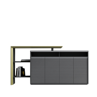 迪欧 AJN-02S24 魅影科技木 文件柜