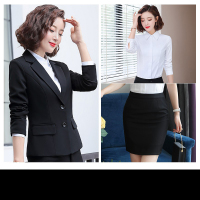 梦拓衫客 女装套装长袖小西装(外套+裤子+长袖/短袖(衬衫)+裙子+丝巾)