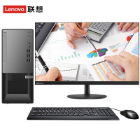 联想(Lenovo)扬天T4900k 商用家用办公台式机电脑整机 27英寸屏显示器 定制(十代I3-10100 8GB 1TB 集显 无光驱)