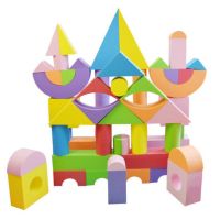 海绵泡沫积木套装 巨型8cm 54粒装 送2个收纳筐