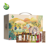 禾煜 禾家美膳礼盒1551g（银耳、猴头菇、小核桂圆、香菇、东北黑木耳、茶树菇、百合干、新疆珍珠枣）