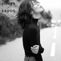 刘雯联名款 纯羊绒半高领抽条修身针织衫毛衣